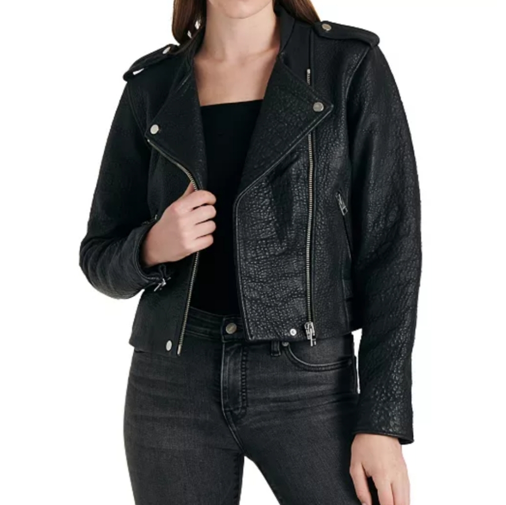 Leather Moto Jacket Lucky Brand